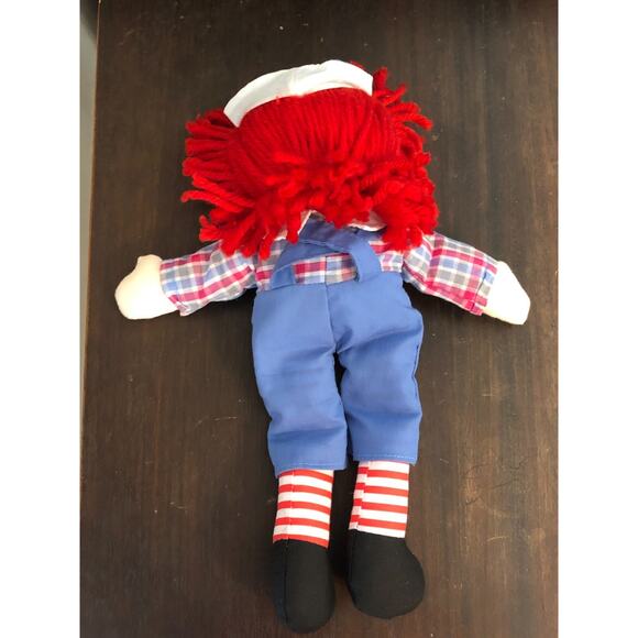 Raggedy Andy Doll 13” Hasbro By‎ Aurora Soft Plush Doll Clean - Picture 3 of 9